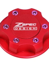 ZSPEC Design Billet Oil Filler Red Cap w/ Purple Titanium Accents Nissan | Infiniti | Datsun                                     - 00843612115553 - Image 12