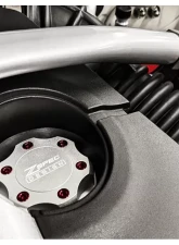 ZSPEC Design Billet Oil Filler Silver Cap w/ Red Titanium Accents Nissan | Infiniti | Datsun                                     - 00843612115591 - Image 8