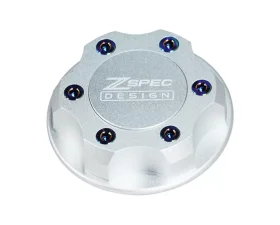 ZSPEC Design Billet Oil Filler Silver Cap w/ Burned Titanium Accents Nissan | Infiniti | Datsun