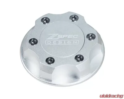 ZSPEC Design Billet Oil Filler Silver Cap w/ Silver Titanium Accents Nissan | Infiniti | Datsun - 00843612115607