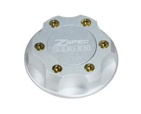 ZSPEC Design Billet Oil Filler Silver Cap w/ Gold Titanium Accents Nissan | Infiniti | Datsun