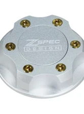 ZSPEC Design Billet Oil Filler Silver Cap w/ Gold Titanium Accents Nissan | Infiniti | Datsun                                     - 00843612115614 - Image 11