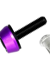 ZSPEC Design Black Titanium & Billet M5x20mm Body Kit Fastener w/ River Nut & Gloss Black Angled-Cup Washers                                     - 00843612116093 - Image 2