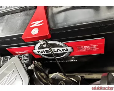 ZSPEC Design Purple No Etch Billet Battery Hold Down/Bracket w/ Stainless & Z Logo Hardware Nissan Z32 300ZX 1990-1996 - 00843612106902