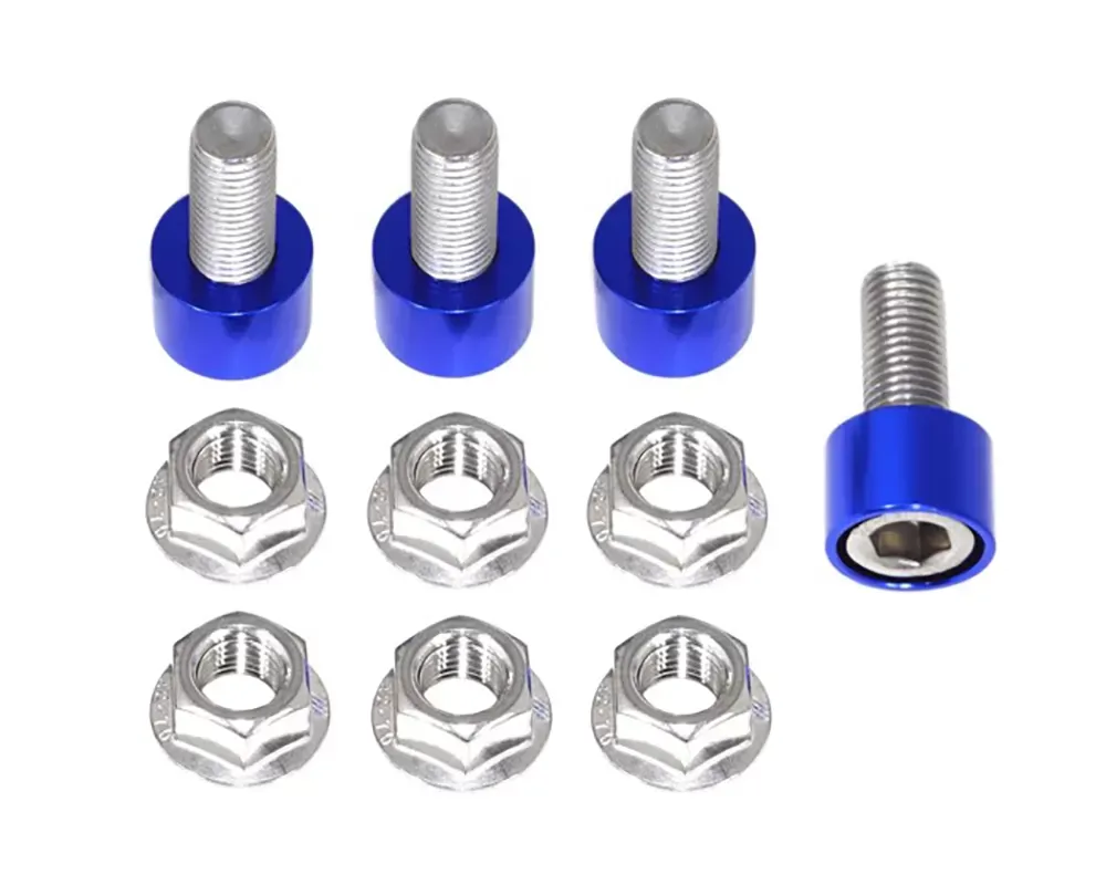ZSPEC Design Stainless & Billet Struts & Struts Tower Brace Fastener Kit w/ Orange-Gold Washers Kia Stinger GT K8 2018+ - 00843612117625