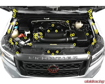 ZSPEC Design Gloss Purple Stainless & Billet Stage 3 Dress-Up Bolts Fastener Kit Nissan Froniter D41 2022+ - 00843612117670