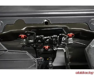 ZSPEC Design Silver Titanium Stage 2 Engine Bay Fastener Kit w/ Red Washers Nissan Frontier D41 2022+ - 00843612118813