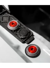 ZSPEC Design Silver Titanium Stage 2 Engine Bay Fastener Kit w/ Red Washers Nissan Frontier D41 2022+                                     - 00843612118813 - Image 15