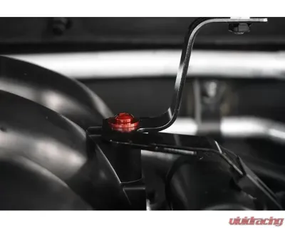 ZSPEC Design Silver Titanium Stage 2 Engine Bay Fastener Kit w/ Red Washers Nissan Frontier D41 2022+ - 00843612118813