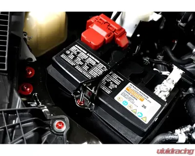 ZSPEC Design Silver Titanium Stage 2 Engine Bay Fastener Kit w/ Red Washers Nissan Frontier D41 2022+ - 00843612118813