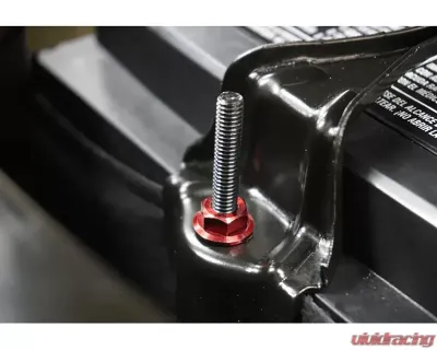 ZSPEC Design Silver Titanium Stage 2 Engine Bay Fastener Kit w/ Red Washers Nissan Frontier D41 2022+ - 00843612118813