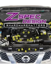 ZSPEC Design Gold Titanium & Billet Stage 2 Dress-Up Bolts Fastener Kit w/ Silver Washers Nissan Frontier D40 2005-2021                                     - 00843612119582 - Image 2