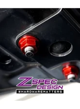 ZSPEC Design Gold Titanium & Billet Stage 2 Dress-Up Bolts Fastener Kit w/ Silver Washers Nissan Frontier D40 2005-2021                                     - 00843612119582 - Image 4