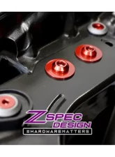 ZSPEC Design Gold Titanium & Billet Stage 2 Dress-Up Bolts Fastener Kit w/ Silver Washers Nissan Frontier D40 2005-2021                                     - 00843612119582 - Image 8