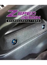 ZSPEC Design Black Titanium & Billet Interior Dress-Up Bolts Fastener Kit w/ Blue Washers Ford Bronco 2.7L 2021+                                     - 00843612120359 - Image 5