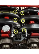 Zspec Design Plenum Fasteners w/ Washers & Bolt for Nissan