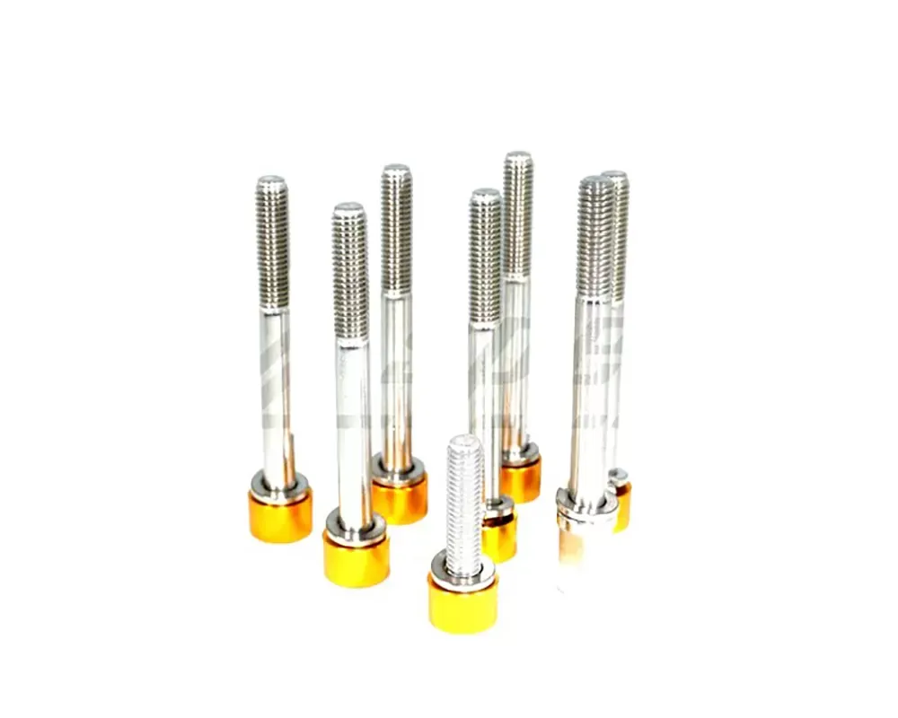 ZSPEC Design Upper-To-Lower Plenum Fasteners w/ Gulf Blue Washers & Threaded Bolt Nissan 300ZX Z32 1990-1996 - 00843612121714