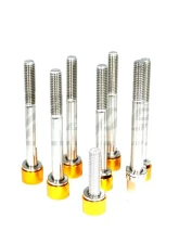 ZSPEC Design Upper-To-Lower Plenum Fasteners w/ Gloss Yellow Washers & Threaded Bolt Nissan 300ZX Z32 1990-1996                                     - 00843612121806 - Image 4