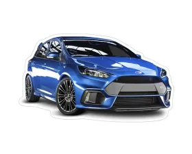 ZSPEC Design Ford Focus ST Blue Sports Coupe Hatch-Back Vinyl Decal/Sticker 00843612122872