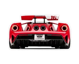 ZSPEC Design Ford GT Red Super-Car Rear-View Vinyl Decal/Sticker