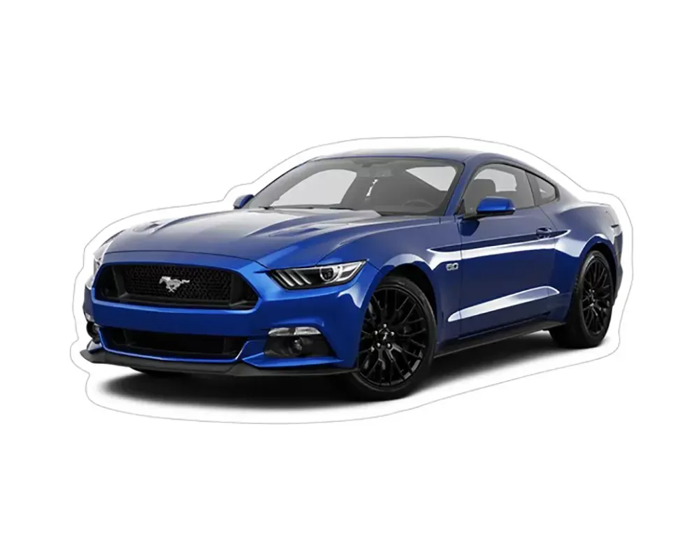 ZSPEC Design Ford Mustang S197 Blue Sports Car Vinyl Decal/Sticker - 00843612122919