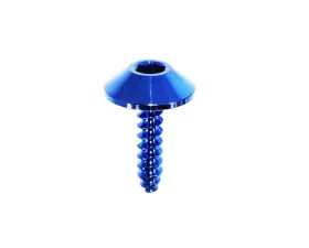 ZSPEC Design Blue Titanium Grade-5 Coarse M4x16mm Fastener