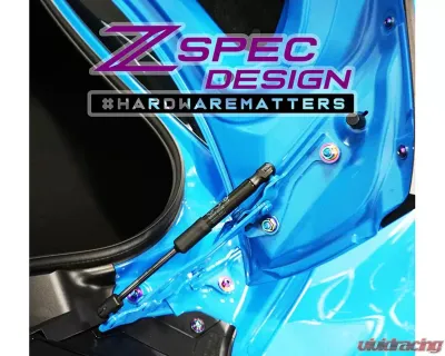ZSPEC Design Burned Titanium Trunk Area Fastener Kit Toyota GR86 | Subaru BRZ 2022+ - 00843612124142
