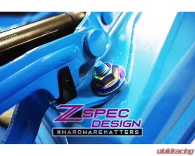 ZSPEC Design Burned Titanium Trunk Area Fastener Kit Toyota GR86 | Subaru BRZ 2022+ - 00843612124142