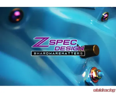 ZSPEC Design Burned Titanium Trunk Area Fastener Kit Toyota GR86 | Subaru BRZ 2022+ - 00843612124142