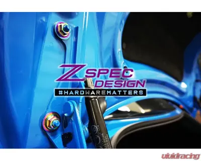 ZSPEC Design Burned Titanium Trunk Area Fastener Kit Toyota GR86 | Subaru BRZ 2022+ - 00843612124142