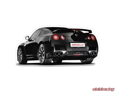 ZSPEC Design 4.9x2.4 inch Nissan GTR R35 Black Car Vinyl Decal - 00843612124715