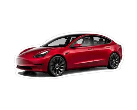 ZSPEC Design Tesla 3 Electric EV Sedan Vinyl Decal/Sticker