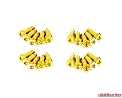 ZSPEC Design Gold Titanium Shoudler-Bolt Timing Covers Fastener Kit w/out Bushings Nissan 300ZX Z31 1984-1989 - 00843612124944
