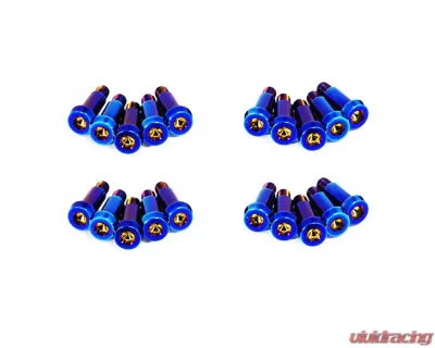 ZSPEC Design Blue Titanium Shoudler-Bolt Timing Covers Fastener Kit w/out Bushings Nissan 300ZX Z31 1984-1989 - 00843612125040