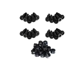 ZSPEC Design Black Titanium Shoudler-Bolt Timing Covers Fastener Kit w/ Black Bushings Nissan 300ZX Z31 1984-1989