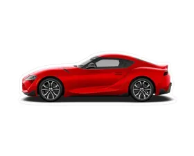 ZSPEC Design 4.9x1.7 inch Toyota Supra MKV Red Sports Car Vinyl Decal/Sticker