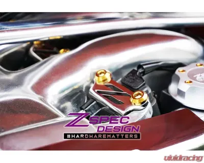 ZSPEC Design Blue Titanium Coil Brackets Dress-Up Bolts Fastener Kit Nissan 300ZX Z32 1990-1996 - 00843612126191