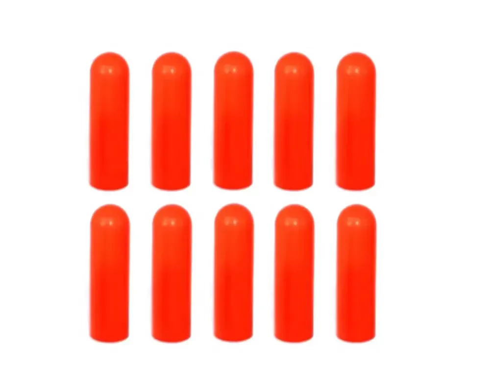 ZSPEC Design 10-Pack Orange Silicone-Rubber T-Bolt Clamp Dress-Up Sleeps/Caps - 00843612127372