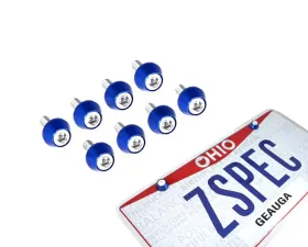 ZSPEC Design 8-Pack Stainless & Billet License Plate SHSC M6x20 Bolts w/ Bright Silver Washers