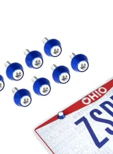 ZSPEC Design 8-Pack Stainless & Billet License Plate SHSC M6x20 Bolts w/ Green Washers                                     - 00843612127969 - Image 2