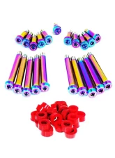 ZSPEC Design Burned Titanium Timing Covers Fasteners w/ Red Bushing Nissan 300ZX Z32 1990-1996                                     - 00843612128133 - Image 2