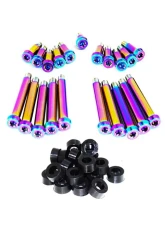 ZSPEC Design Burned Titanium Timing Covers Fasteners w/ Black Bushing Nissan 300ZX Z32 1990-1996                                     - 00843612128140 - Image 2