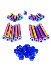 ZSPEC Design Burned Titanium Timing Covers Fasteners w/ Blue Bushing Nissan 300ZX Z32 1990-1996                                     - 00843612128157 - Image 2