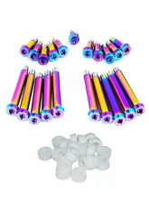 ZSPEC Design Burned Titanium Timing Covers Fasteners w/ White Bushing Nissan 300ZX Z32 1990-1996                                     - 00843612128164 - Image 2