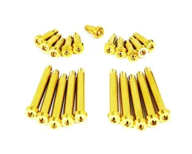 ZSPEC Design Gold Titanium Timing Covers Fasteners w/out Bushing Nissan 300ZX Z32 1990-1996