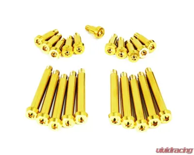 ZSPEC Design Gold Titanium Timing Covers Fasteners w/out Bushing Nissan 300ZX Z32 1990-1996 - 00843612128171
