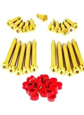 ZSPEC Design Gold Titanium Timing Covers Fasteners w/ Red Bushing Nissan 300ZX Z32 1990-1996                                     - 00843612128188 - Image 2