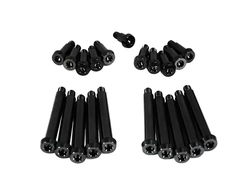 その他 p.e. Zspec Design Black Titanium Timing Cover Fasteners for