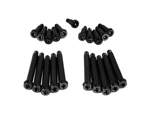 ZSPEC Design Black Titanium Timing Covers Fasteners w/out Bushing Nissan 300ZX Z32 1990-1996