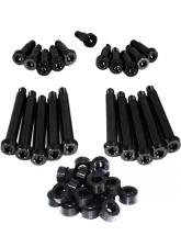 ZSPEC Design Black Titanium Timing Covers Fasteners w/ Black Bushing Nissan 300ZX Z32 1990-1996                                     - 00843612128294 - Image 2